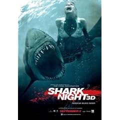 SHARK NIGHT 3D - US MOVIE FILM WALL POSTER - 30CM X 43CM
