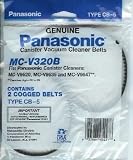 Panasonic MC-V320B Canister Vacuum Cleaning Cogged Belts (2 Pcs.)