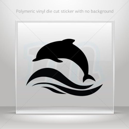 Sticker Decal Dolphin Figure Decoration Bike Motorbike Bicycle Vehicle ATV cars Garage 0502 RS62X