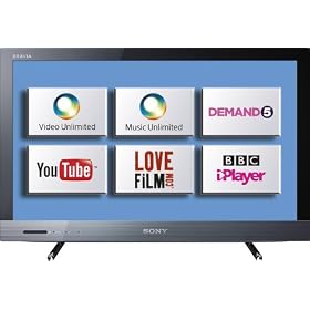 Sony KDL26EX320BU 26-inch Widescreen HD Ready Edge LED Internet TV with Freeview