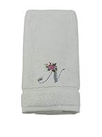 Bottega Tessile Toalla De Manos Monogram (Gris Claro N)