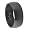 Plain Black Stainless Steel Ring Matte Finish - Size 5