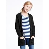 オールドネイビー OLD NAVY/ オープンフロントボーイフレンドカーディ ブラック トップスカーディガン XS【並行輸入】