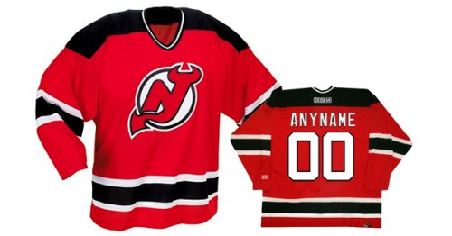 Buy ANYNAME #00 New Jersey Devils CCM 550 Series Replica NHL Hockey Jersey (NHLPA Certified Custom Sewn...