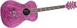 Daisy Rock Pixie Acoustic Guitar, Pink Sparkle