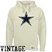 Dallas Cowboys Cream Heavy Star Vintage Hoody Sweatshirt