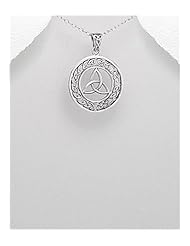 Celtic Pendant Necklace In Sterling Silver