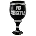 BLACK GLASS PIMP P I M P CUP CLEAR LETTERS "FO SHIZZLE"