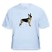 German Shepherd - Light Blue Infant Lap-Shoulder Tee (12M)