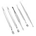 ACEVIVI 100% Surgical Quality Stainless Steel Blackhead Blemish Remover & Acne Pimple Extractors (5 pcs)