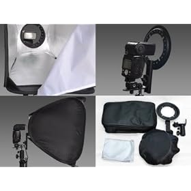 Studiohut 24x24 Square Easy Fold Photography/Video Speedlight Flash Softbox with L-Bracket, Shoe Mount & Carry Case