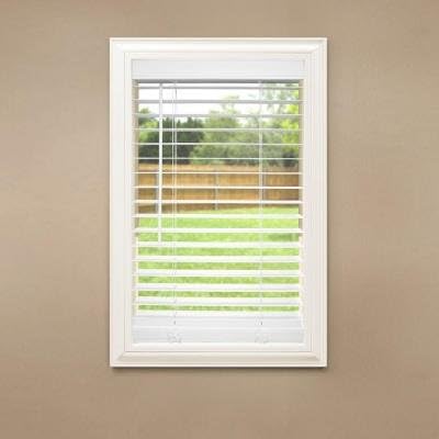 White Faux Wood 23"x64" | 2" Blinds | Home Decorator's Collection