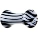 8 Gauge Black White Zebra Striped Saddle Plug
