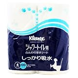クリネックス　シャワートイレ用トイレットティシュー　４ロール　ダブル無香