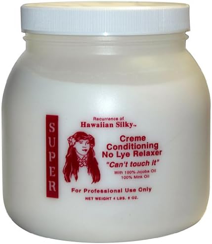 Hawaiian Silky No-Lye Relaxer 4 lb.- Super 4 lb. (Pack of 2)
