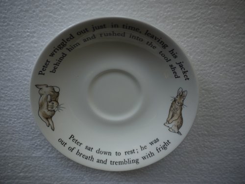 Vintage Wedgwood Classic Peter Rabbit 5-1/2" Saucer (Made in England in the 1980's) by Frederick Warne & Co.