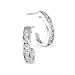 Really Lovely 1/4 Carat Diamond Hoop Earrings in White Gold
