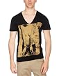 Religion Rock Cuffs Shortsleeve V Neck Men's T-Shirt