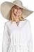 Women's Wide Brim Poolside Hat - UPF 50 Sun Protection - Elegant and Packable - Shelby (One Size)
