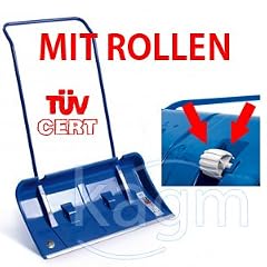 Gro�raumschneeschieber Schneeschieber 82cm mit Rollen Schneer�umer Schneeschaufel Schneewanne PROFI