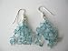 Sterling Silver Handmade Aquamarine Stone Chip Earrings (BRAND NEW)