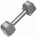 CAP Barbell Solid Gray Hex Dumbbell 5 - 120 lbs.