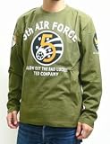 2009抜染プリントロングスリーブ 長袖 Tシャツ「5TH AIR FORCE」