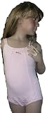 CAPEZIO Girls Double Strap Pink Camisole Leotard w attached Dance charm