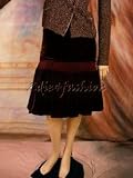 Giorgio Armani - $2025 New GIORGIO ARMANI Wine Silk Velvet Skirt 42 / 8