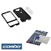 Solid Black Rubberized Snap On Crystal Case with Clip + Clear Durable Reusable LCD Screen Protector for T-Mobile HTC G1 Google Phone Dream Smartphone