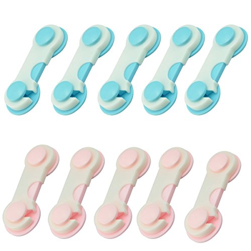 Kiss Kids Adhesive Baby Safety Door Locks For Cabinets Cupboard