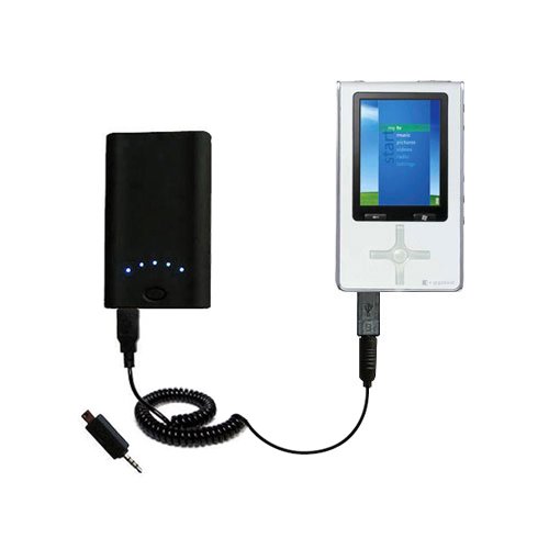 High Capacity Rechargeable External Battery Pocket Charger for the Toshiba Gigabeat MET400 - uses Gomadic TipExchange Technology