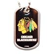 Chicago Blackhawks Dog Tag Domed Necklace Charm Chain Nhl