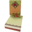 Bejeweled Stripes Pearl Magnetic Closure Mini Notepad