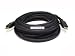 15 Foot B & A Computer Black Gold HDMI Cable, CL2 Rated for In-Wall Use, Net Jacket