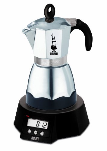  Bialetti Easy Timer Cafetière italienne électrique 6 Tasses Aluminium (Import Allemagne)