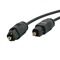 StarTech.com THINTOS10 Toslink Digital Optical SPDIF Audio Cable, 10-Feet