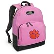 Clemson Backpack Pink Clemson Tigers for Travel, Daypack CUTE School Bags Best Unique Cute Gifts for Girls, Students Ladies -