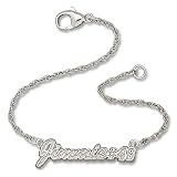 Sterling Silver "Jimmie #48" Driver Jimmie Johnson Script NASCAR Bracelet
