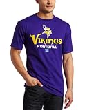 NFL Men's Minnesota Vikings Critical Victory V Short Sleeve Basic Tee (Purple, Large)