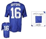 Frank Gifford New York Giants Autographed Blue Jersey with HOF Inscription
