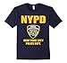 NYPD Mens Sweatpants Training Pants Licensed Police Navy Blue Xl