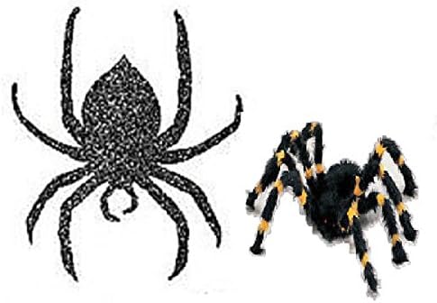 Halloween spiders Decorations 30 inch Velvet and Glittery