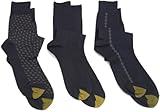 Gold Toe Men's 3 Pack Smooth Fit Fashion-F Socks