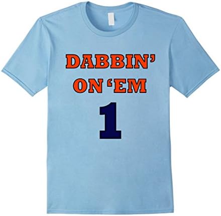 DABBIN ON EM ORANGE AND BLUE  - Male Large - Baby Blue