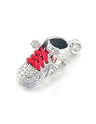 Valentines Day Gifts Bling Jewelry 925 High Top Sneaker Baby Shoe Charm Pendant