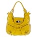 Melie Bianco Alyssa Expandable Shoulder Bag with Front Pockets (Yellow)