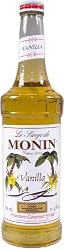 Monin Flavored Syrup, Vanilla, 33.8-Ounce Plastic Bottles (Pack of 4)