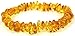 Baltic Amber Teething Bracelet or Anklet for Babies, Toddlers, and Kids - Lab-Tested - Honey Chips - Stretchy Cord - 5.5 Inches