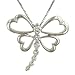 Dragonfly 'Journey' Diamond Pendant on Chain .37cttw